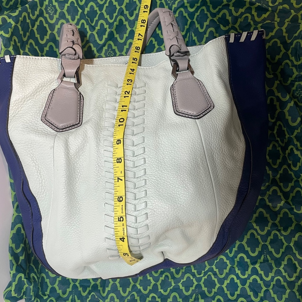 orYANY Leather Hobo Shopper Purse Grey Blue - Picture 14 of 16